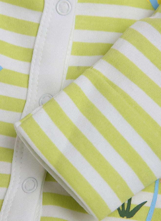 BONTOTS Infant Boys Tropical Safari Printed Organic Cotton Sleepsuit - Image 5
